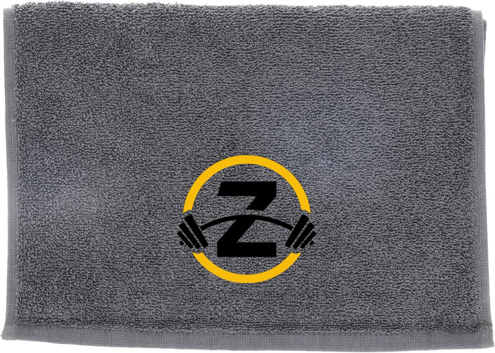 Gym Towel with Monogrammed Embroidery Initial Gift for Men & Women, Training Accessory Gift, Gym Towel Present for Weight Lifting Birthday, Retirement, Christmas - Black, J