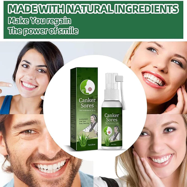 Mouth Ulcer Treatment Spray,Mouth Ulcer Treatment for Adults,Canker Sore Relief Treatment,Herbal Mouths Sprays for Ulcer Treatments,Dry Mouth Relief,Breath Freshener Spray(Pack of 1)