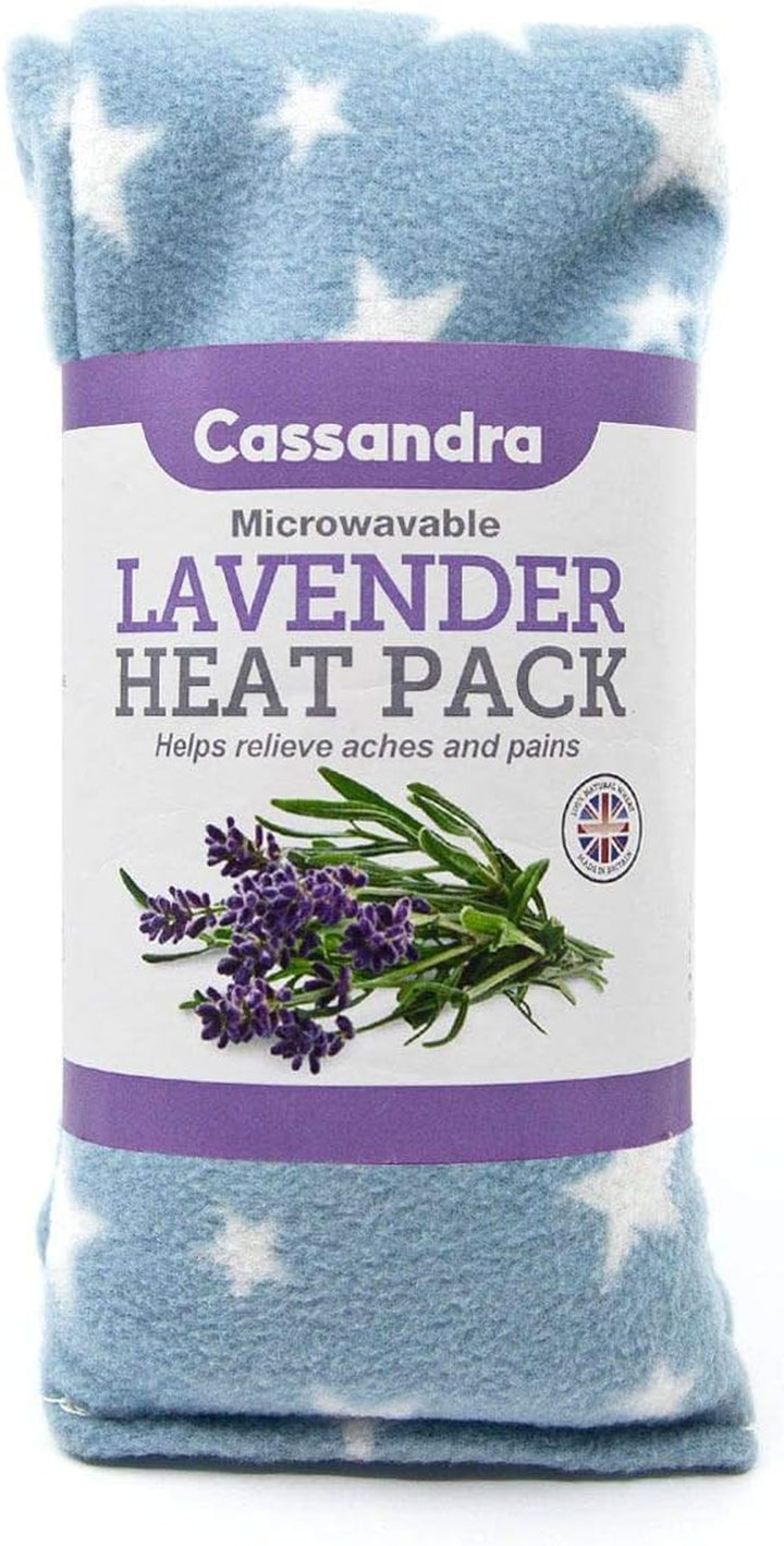 Fleece Lavender and Wheat Filled Heat and Cool Pack. Colour Received Will Vary. 38Cm