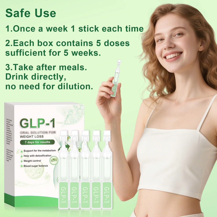15 Pcs Glp1 Weight Loss Drops, Glp-1 Oral Solution Liquid, Natural Plant Extract Relieve Skin Burden, Unisex (B)