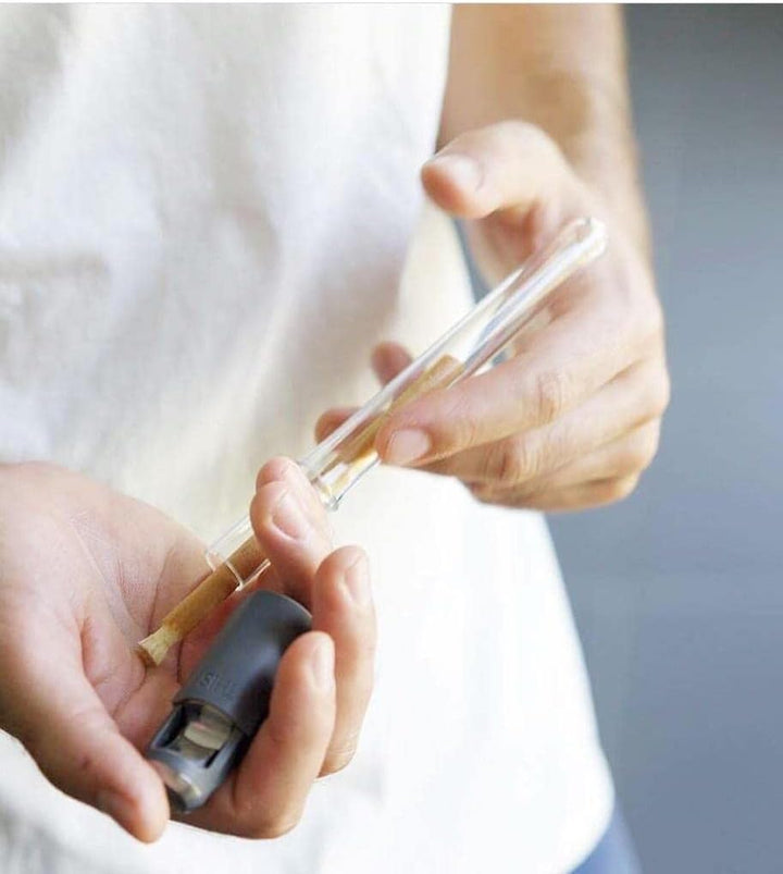 Vegan Friendly Natural Teeth Whitening with Miswak Organic Toothbrush Kit - Includes Miswak Cutter Case with Cutter Cap & Storage Tube, 2 Chewing Sticks for Fresh Oral Care & a User Manual (Blue)