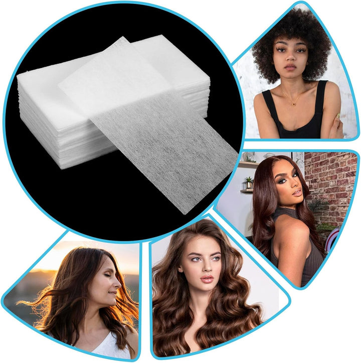 88 Pcs Disposable Salon Hair Perm Papers, Salon Tissue Hair Curling Papers with High Temperature Resistance for Cold Hot Perms Professional Stylist Home
