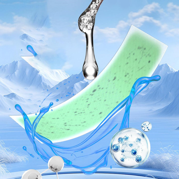 Cooling Patches, Instant Relief Packs & Skin Safe Design, Portable Cold Compress, Outdoor Sunburn Sleeping Aid for Camping Hiking Backpacking Travel Vacation 1.97X4.72X0.39 Inches