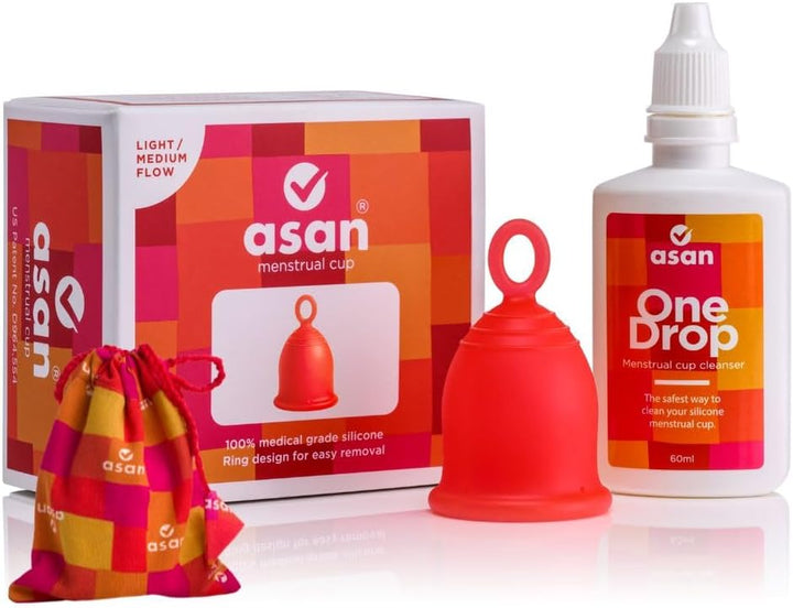 Onedrop Menstrual Cup Cleanser, 60 Ml | a Natural & Safe Way to Wash Your Cups | Portable Travel Bottle for Hygiene on the Go | Steriliser to Remove Odour & Stains | Eco-Friendly Period Product