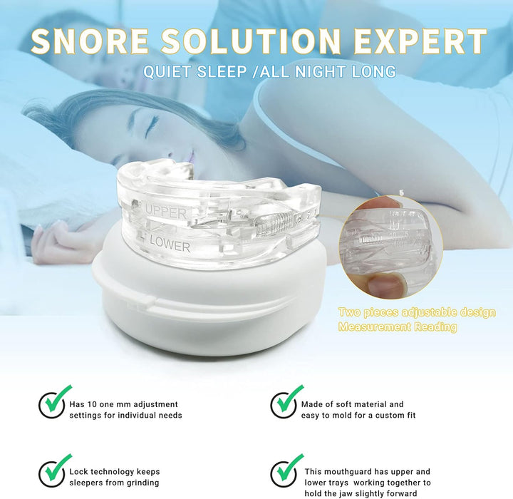Anti Snoring Mouthpiece anti Snoring Devices for Men Snore Stopper, Sleep Mouthpiece-Ready to Use anti Snore - XL