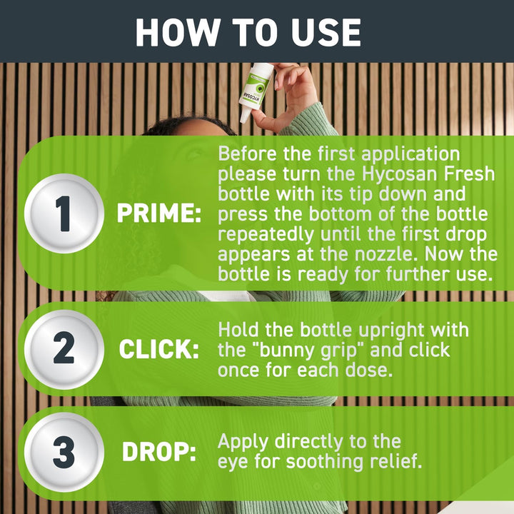 Fresh - Eye Drops with Hyaluronic Acid for Soothing Relief of Mild Dry Eyes, Irritation, or Redness from Screen Use - Preservative Free - 225 Measured Doses