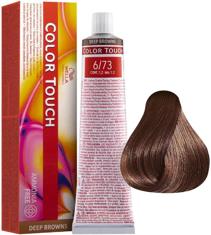 Wella Colour Touch Demi-Permanent Hair Colour, No. 6/0 Dark Blonde, 0.13601 Kg