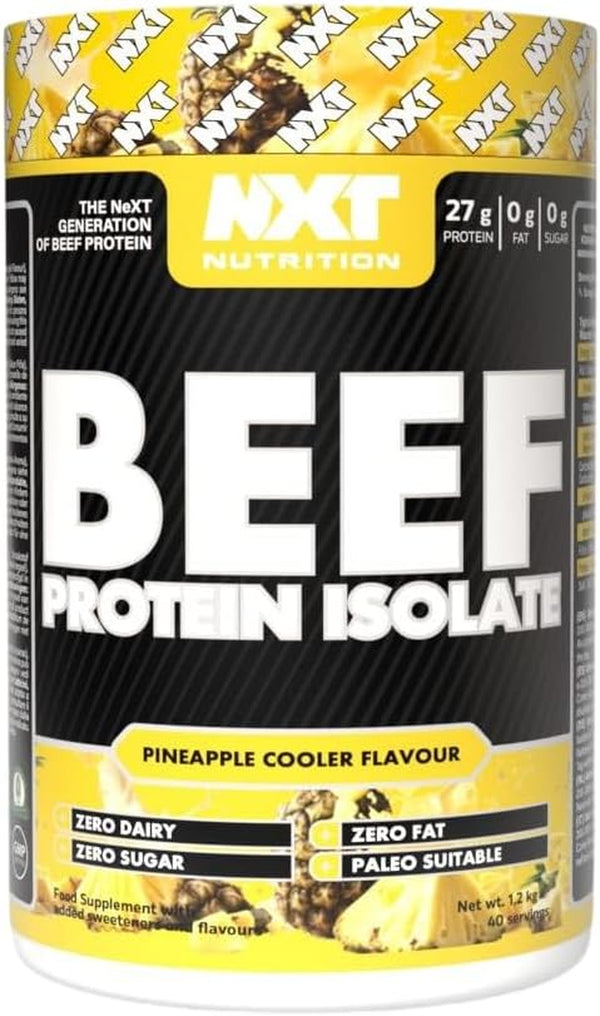 Beef Protein Isolate Powder - Protein Powder High in Natural Amino Acids - Paleo, Keto Friendly - Dairy and Gluten Free - Muscle Recovery | 1.2Kg (Pineapple)