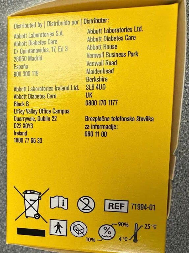 Freestyle Libre 2 Sensor Pack of 2 for Diabetes Monitoring CGM for UK, White