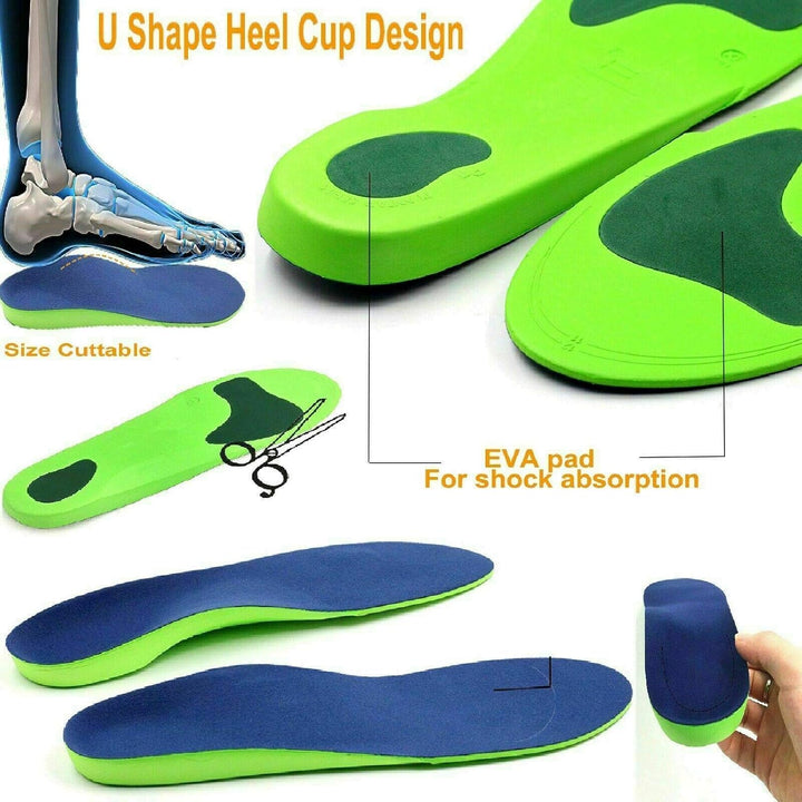 Plantar Fasciitis Orthotic Insoles Arch Support Shoe Boot Inserts Women Men Insole Flat Feet Insert