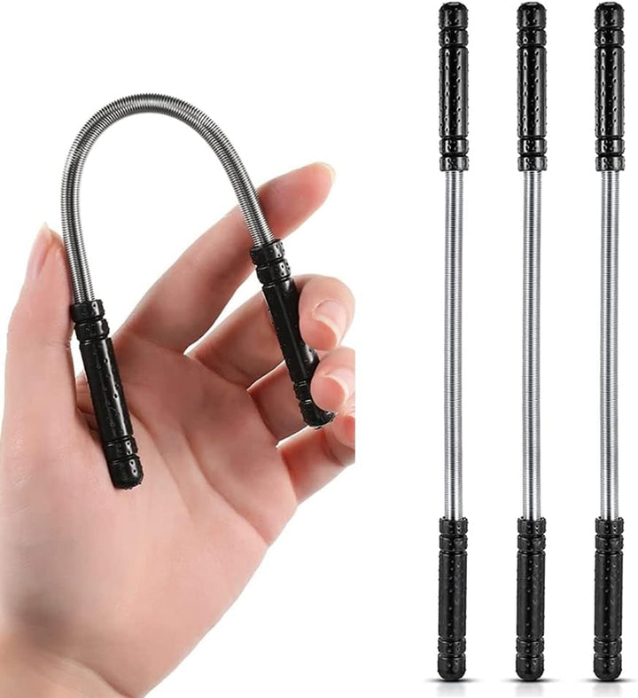 6Pcs Spring Facial Hair Removers Spring Eyebrow Face Epilators Eyebrow Threading Tools Threading Hair Removals for Women (Black and Pink)