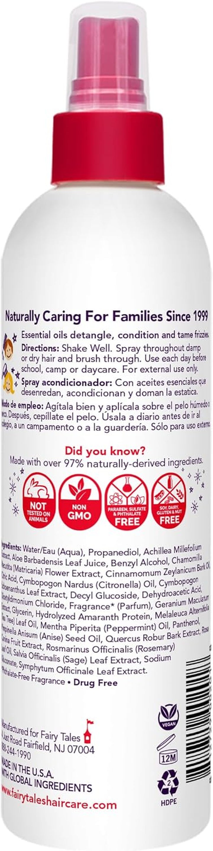 Rosemary Repel Daily Kid Conditioning Spray- Conditioning Lice Spray for Kids for Lice Prevention, 8 Fl. Oz (Pack of 1)