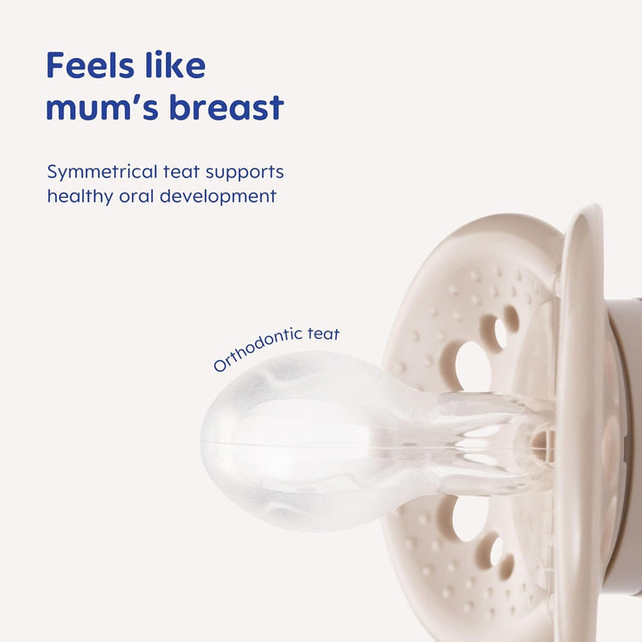 Original Soothers | 16 plus Months | Pack of 2 | Comes in Dummy Steriliser Box | Sustainable Materials | Baby Accessories | Pink (Various Designs)