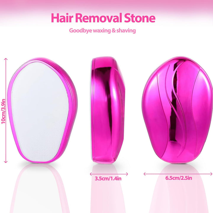 Crystal Hair Eraser,  Magic Crystal Hair Remover Stone, Nano Crystal Painless Exfoliation Hair Removal Tool Men and Women, Fast Easy Magic Crystal Hair Remover, Soft Smooth Silky Skin