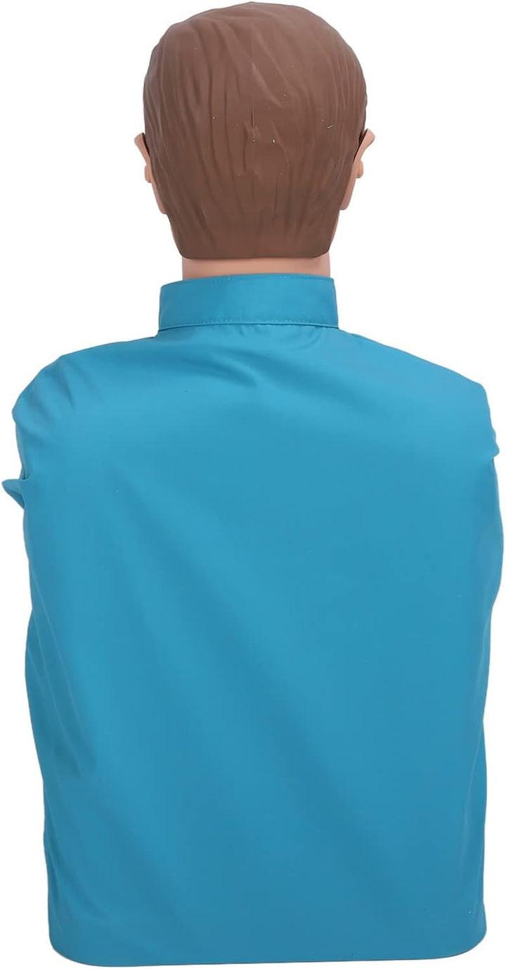 Adult CPR Training Manikin, Professional Adult Cardiopulmonary Resuscitation Training Mannequins First AID Training Manikins, Rubber Half Body Artificial Respiration Adult Dummy for Teaching Training