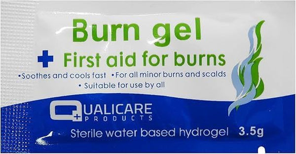 Emergency First Aid Burns Care Scald Sunburn Dressings Cooling Gel - 3.5G Sachets (1-Pack)