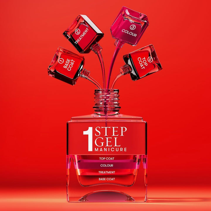 It'S Topless Gel-Like Nail Polish, 4-In-1 Base Coat, Treatment, Colour & Top Coat, Long Lasting, Strong, Chip Free Nails, Glossy Salon Quality Manicure, Air Dry Nail Polish, Billie, 14 ML