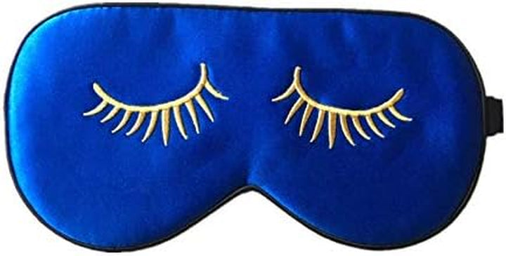 100% Silk Sleep Mask with Adjustable Strap,Comfortable and Super Soft Eye Mask Ultimate Sleeping Aid,Blindford Golden Moon