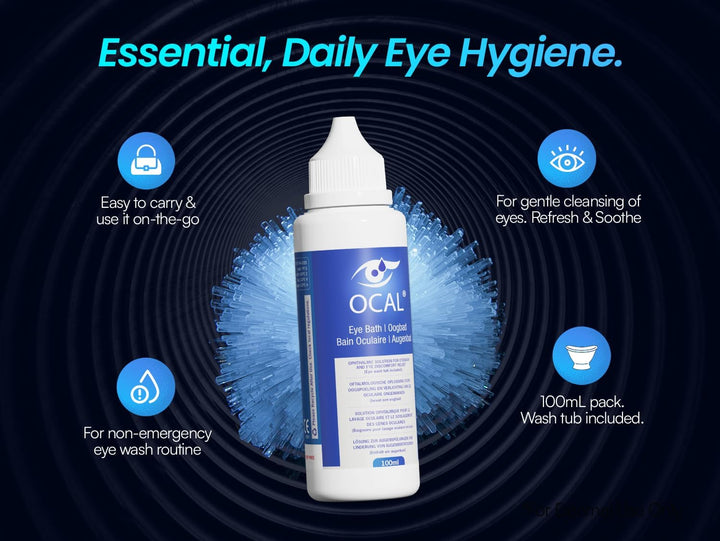 ® Multi Action Eyewash - 100Ml with Eye Wash Cup - 7.2Ph Balanced Ophthalmic Eyewash Solution for Irritation, Redness, Dryness & Tired Eyes – Gentle Eye Rinse – Suitable for Contact Lens Users
