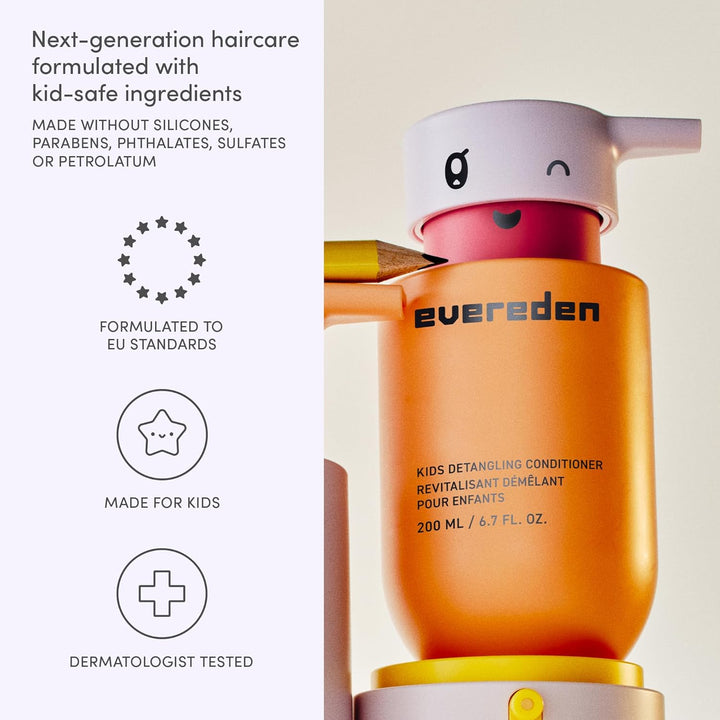 Kids Conditioner Detangler, 200Ml | Kids Haircare | Made with Clean, Non-Toxic Ingredients | Clean Conditioner