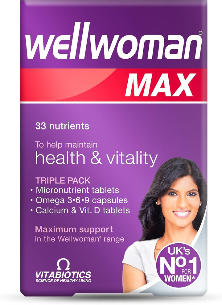Max, Beauty Supplements, Maximum Support Formula for Women Wanting to Boost Energy, Immune System and Bone Health, 84-Multivitamin Tablets