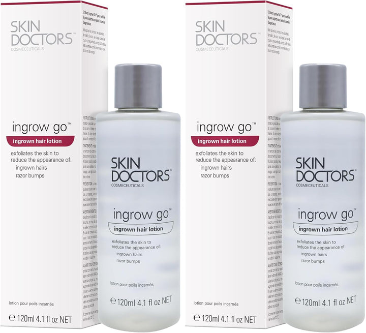 Ingrow Go Lotion | Ingrown Hair Treatment | Reduces Razor Burns & Bumps I Use on Legs, Bikini Line, Underarm & Face | 120Ml
