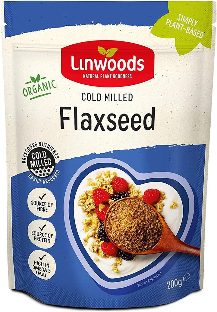 Organic Milled Flaxseed, 425 G - Pack of 2.