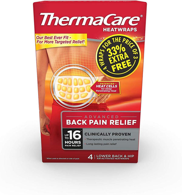 Lower Back Heat Wrap Pack of 4