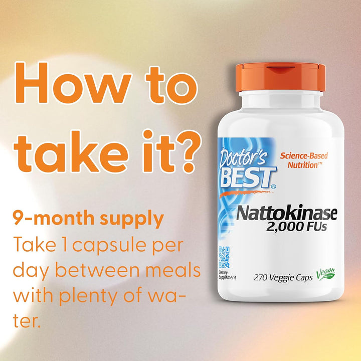 , Nattokinase, 2,000 FU, 270 Vegan Capsules, Lab Tested, Gluten Free, Vegetarian