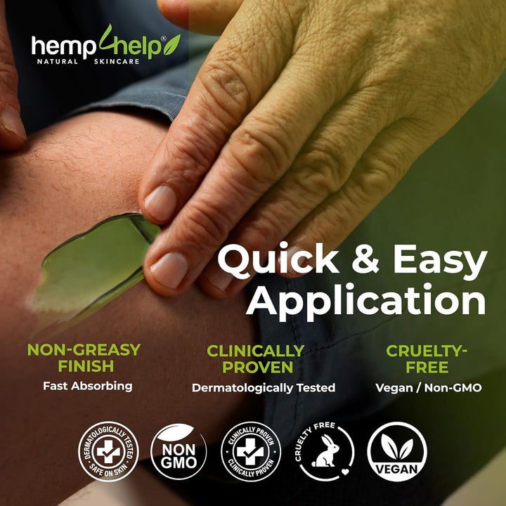 H4H Organic Hemp Gel 200Ml – Fast-Acting Relief for Joints, Muscles & Back | with Organic Arnica, Boswellia & Menthol – Vegan Certified, Cruelty Free & Eco-Conscious Formula