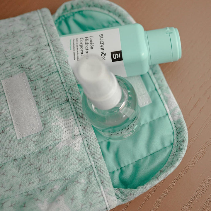 Neceser Tela Viaje Azul Lote 5 Pz