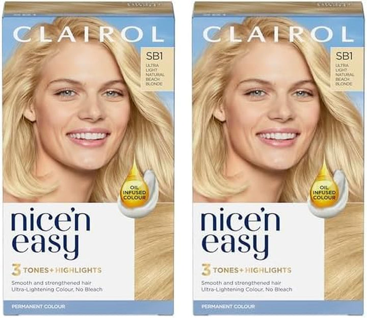 NICE'N EASY CRÈME PERMANENT HAIR DYE - SB1 ULTRA LIGHT NATURAL BEACH BLONDE