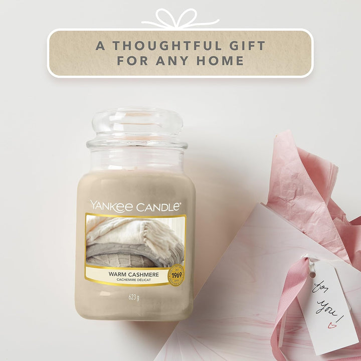 Scented Candle | Warm Cashmere Large Jar | Long Burning Candles: up to 150 Hours | Perfect Gifts for Women