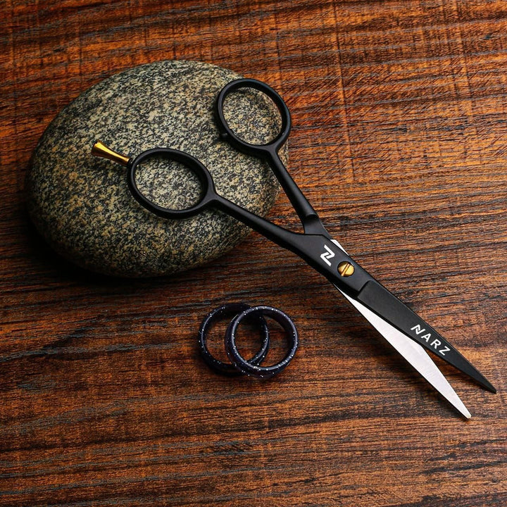 Professional Hairdressing Scissors for Barbers & Hairdressers 6" Stainless Steel Hair Cutting Scissors for Men & Women (Black)