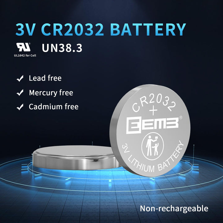CR2032 Battery 5PACK CR2032 3V Lithium Battery Button Coin Cell Batteries 2032 Battery DL2032 ECR2032 LM2032 for Remotes Watches Calculators Medical Devices Computer Motherboards Key Fobs