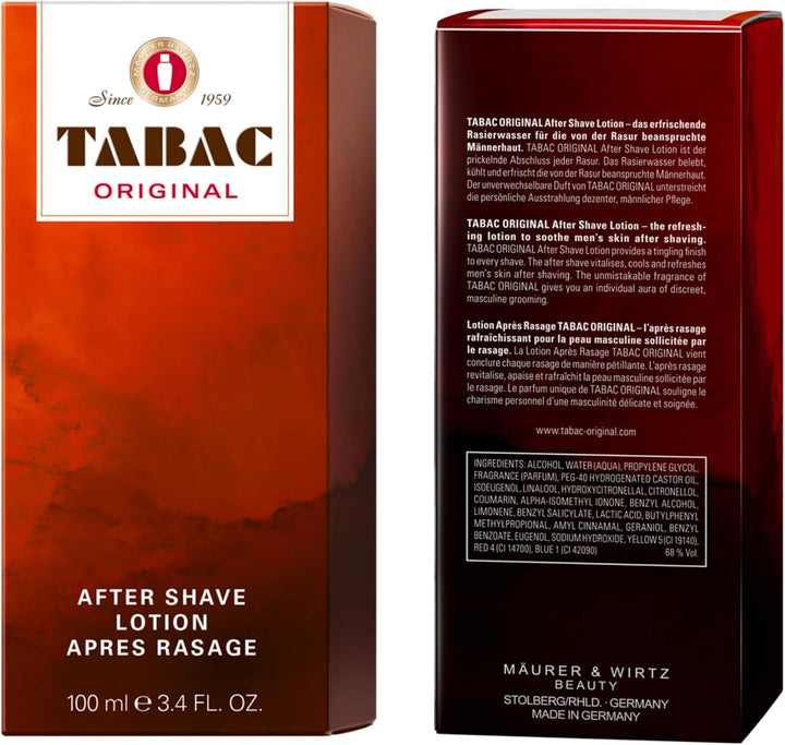 Aftershave Lotion for Men 100Ml - Refreshing Post-Shave with Classic Scent