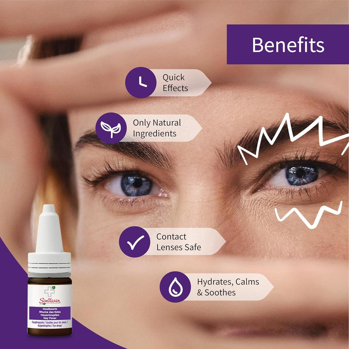 Hayfever Eye Drops 10 Ml (Pack of 1) – Allergy Relief – for Irritated Itchy and Allergic Eyes – Natural Formula