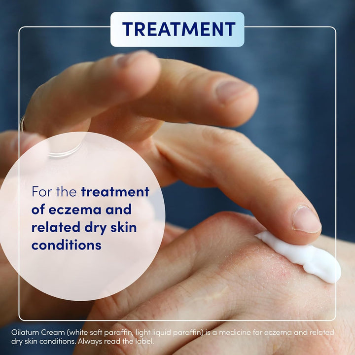 Emollient Cream for Eczema, Psoriasis and Dry Skin Conditions, Soothing Formula for Sensitive Skin, Hydrating Relief for Itchy, Irritated Skin, Dermatologist Recommended, 1 X 500Ml