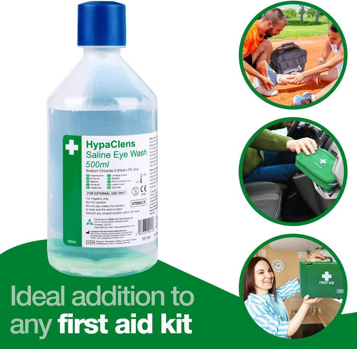 Hypaclens Emergency Sterile Eye Wash Bottle (500Ml)