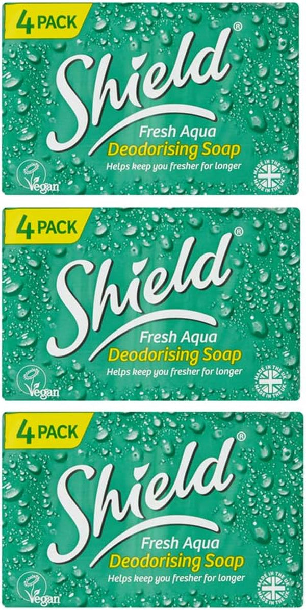 THREE PACKS of  Fresh Aqua Deodorising Soap 4 Pack