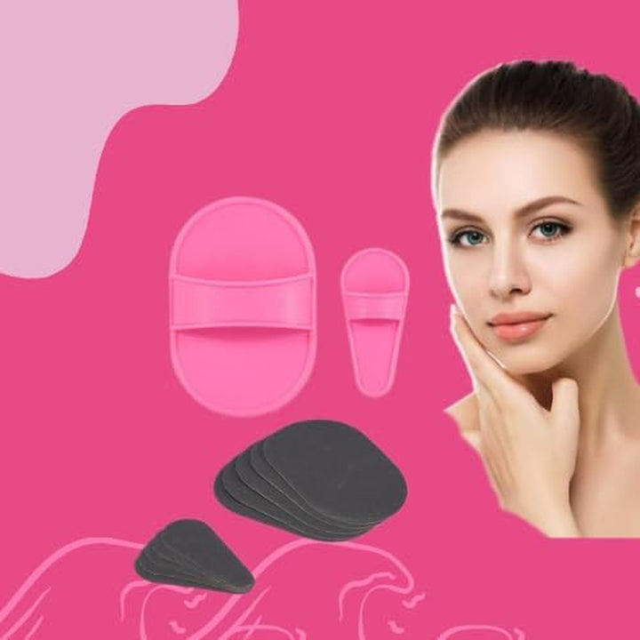 Exfoliating Hair Removal Pads - Smooth, Hair-Free Skin - Face, Legs, Forearms - Painless & Chemical-Free - Unisex Adults