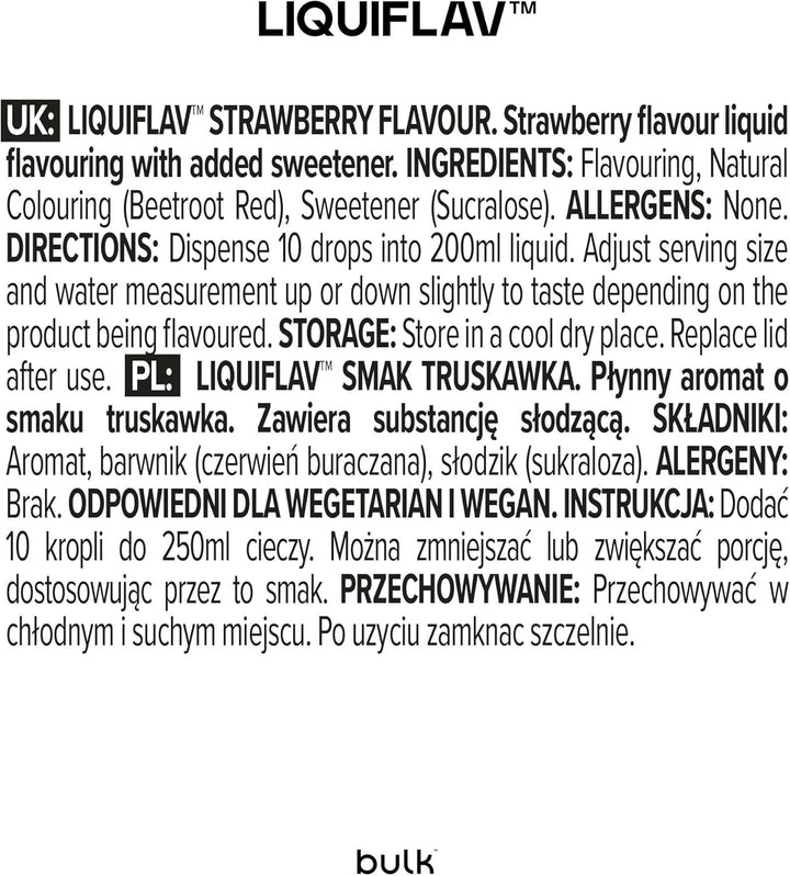 Liquiflav, Flavour Drops, Strawberry, 50 Ml, Packaging May Vary