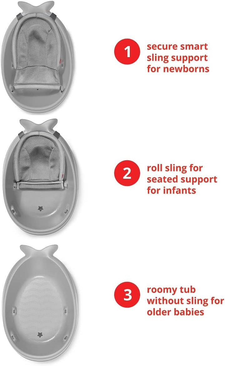 Moby Smart Sling 3-Stage Bathtub - Grey