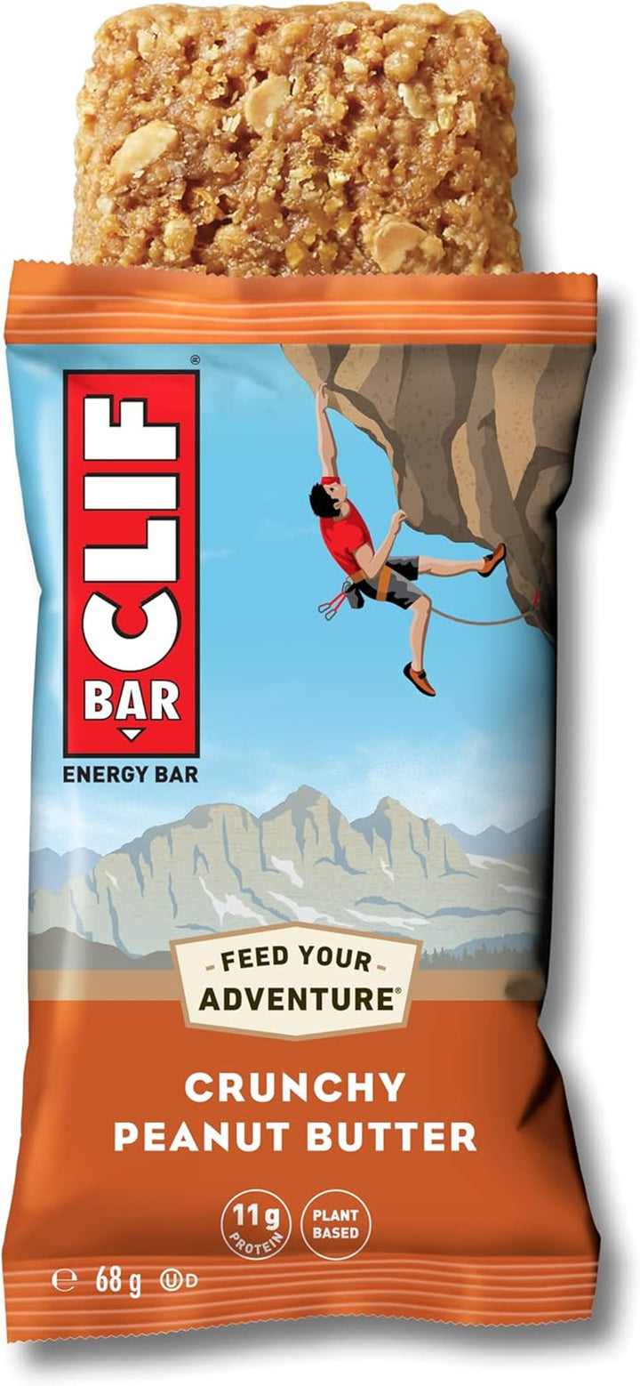 Energy Bars/Nutritional Protein Bar, Source of Plant Based Protein, Crunchy Peanut Butter, 12 X 68G