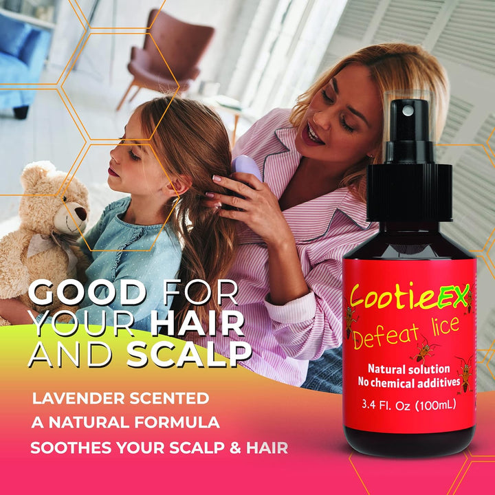 Head Lice Treatments with Lavender Oil for Hair - Natural Nit Treatment - Prevent Head Lice Infestations: anti Nits Head Lice Treatment - Alternative to Nit Shampoo & Head Lice Shampoo, 100Ml