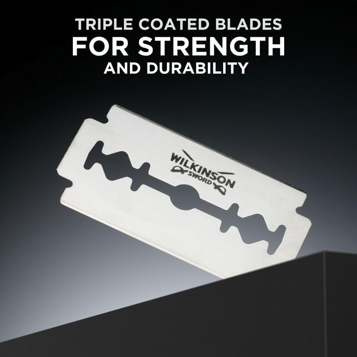 Double Edge Razor for Men, Barber'S Style Wet Shavers for a Close and Comfortable Shave, 1 Double-Sided Razor Handle plus 5 Blades Refills Pack