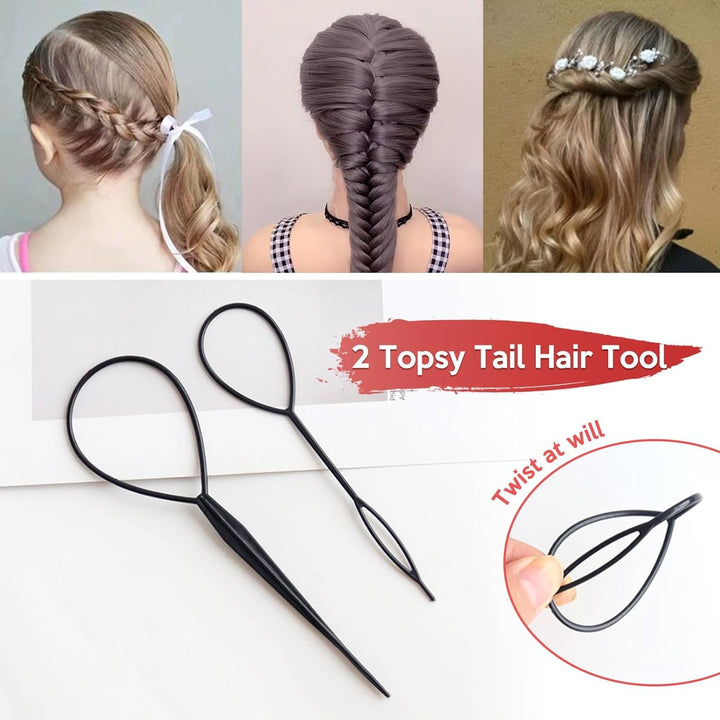 1000 Pcs Elastic Hair Bands, Hair Elastics, Ponytail Holders, with Band Removal Hook+2 Hair Braid Tools