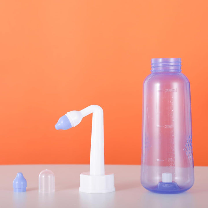 120 X Sinus Rinse Mix + 1X Nasal Wash Bottle (300Ml), Nasal Rinse Sachets Kit, Neti Pot Salt, Nasal Irrigation, Nasal Douche,Sinus Relief, Neti-Pot