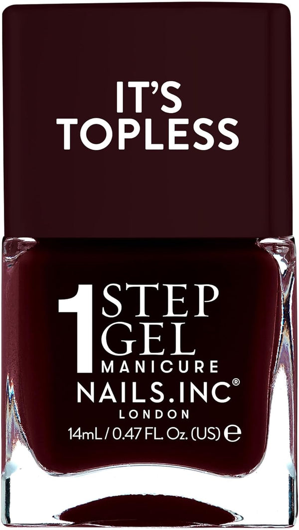 It'S Topless Gel-Like Nail Polish, 4-In-1 Base Coat, Treatment, Colour & Top Coat, Long Lasting, Strong, Chip Free Nails, Glossy Salon Quality Manicure, Air Dry Nail Polish, Billie, 14 ML