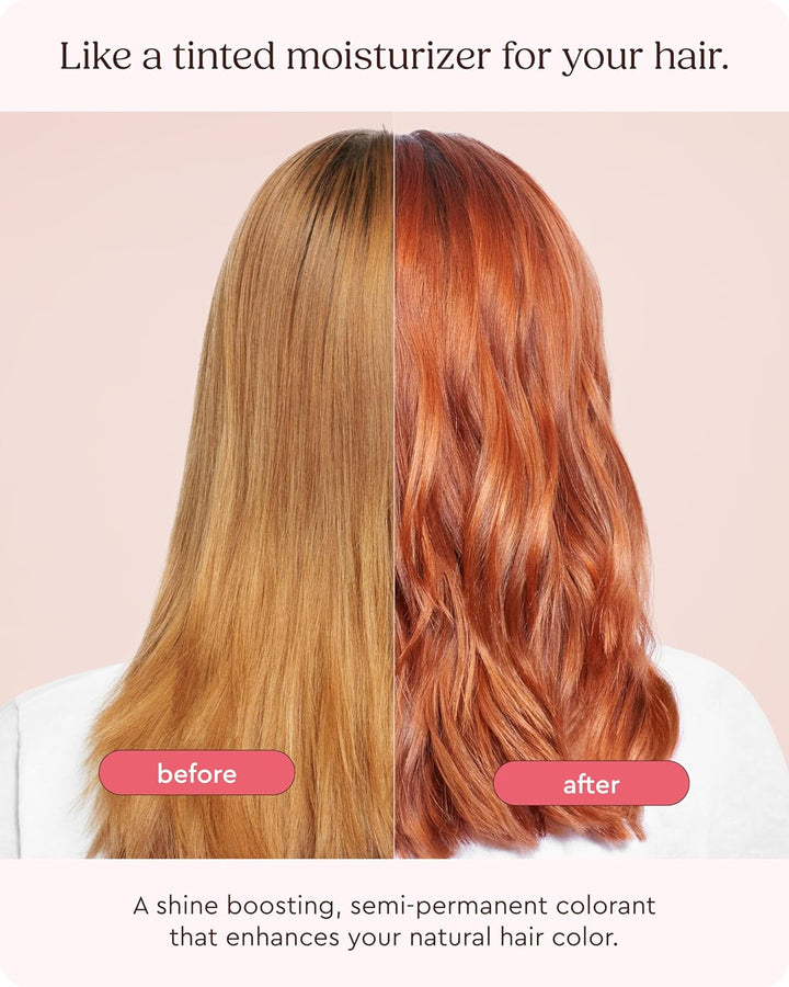 Supergloss Color Conditioning Gloss – Hydrating Semi-Permanent Color Hair Gloss & Shine Boost – Color Depositing Mask - Vegan, Cruelty-Free – 190Ml - Copper Crush - Bright Copper